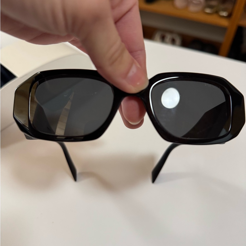 Prada Black Geometric Sunglasses